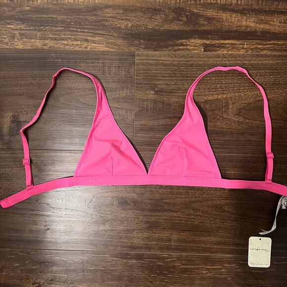 NWT PINK Intimately Free People Collagen Yarn Triangle Bralette - Small - Picture 3 of 8